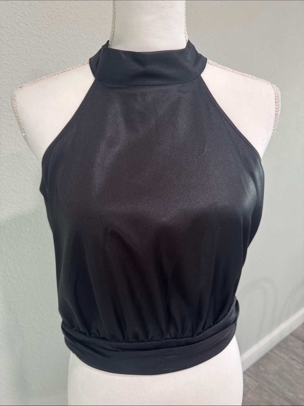BCBGeneration Black Halter Tank Top